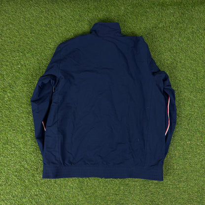 00s Nike Piping Tracksuit Jacket + Joggers Set Blue Large
