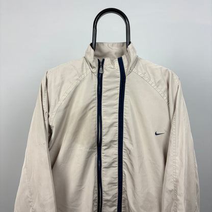 00s Nike Double Zip Windbreaker Jacket Brown XL