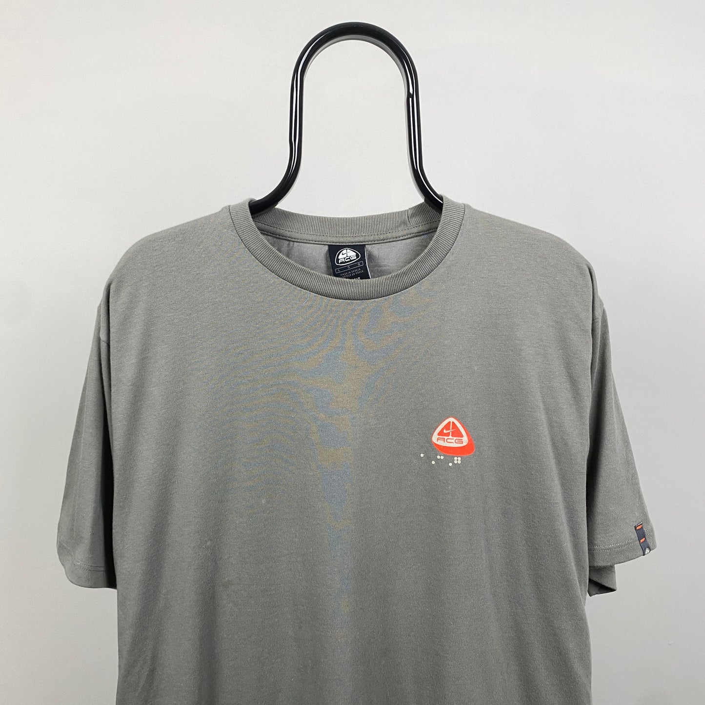 00s Nike ACG Braille T-Shirt Brown Large