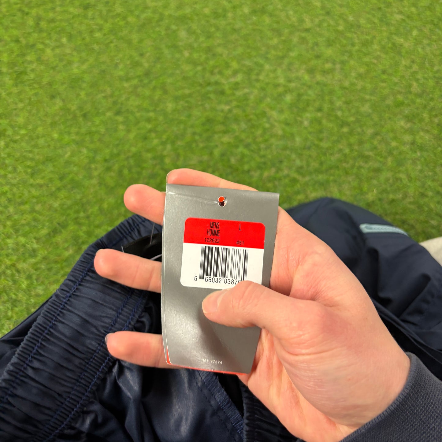 00s Nike Zip Pocket Shorts Blue Large