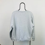 Retro 00s Stussy Sweatshirt Grey Large