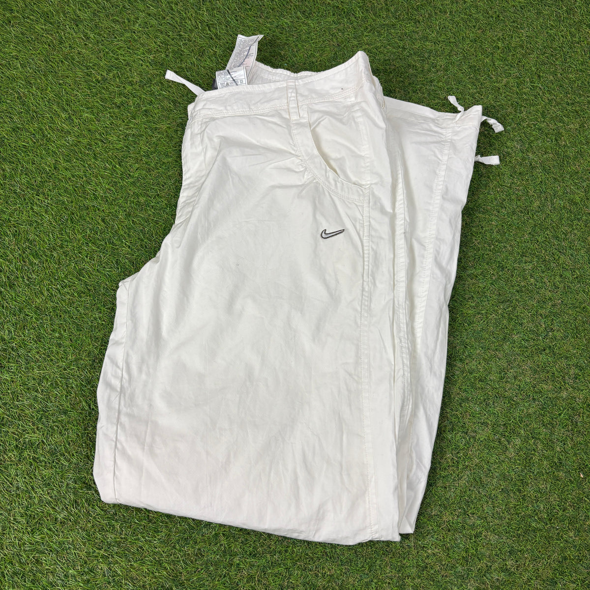 00s Nike Parachute Joggers White XL