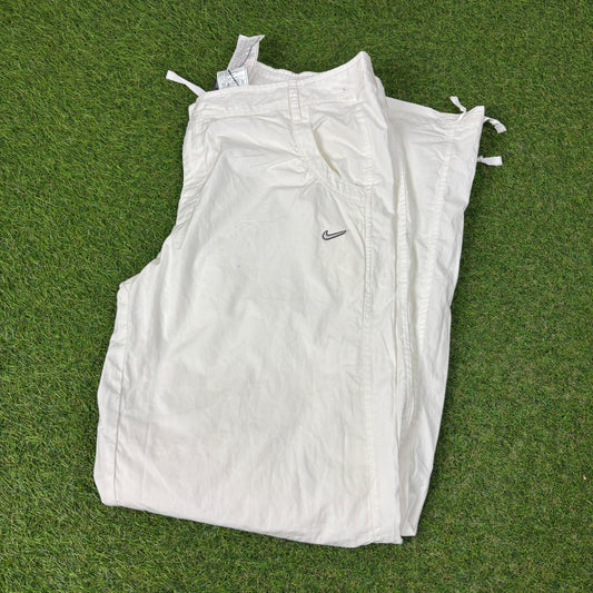 00s Nike Parachute Joggers White XL