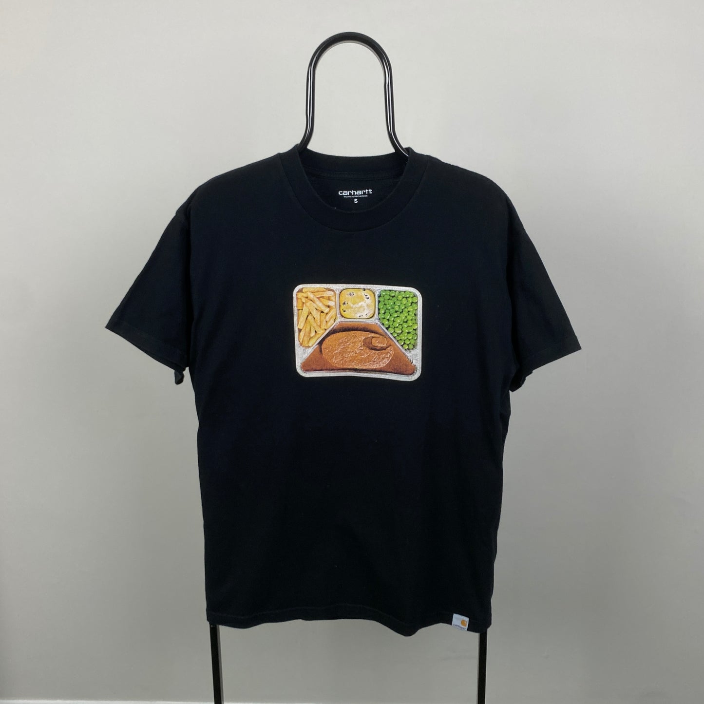Retro 00s Carhartt T-Shirt Black Small
