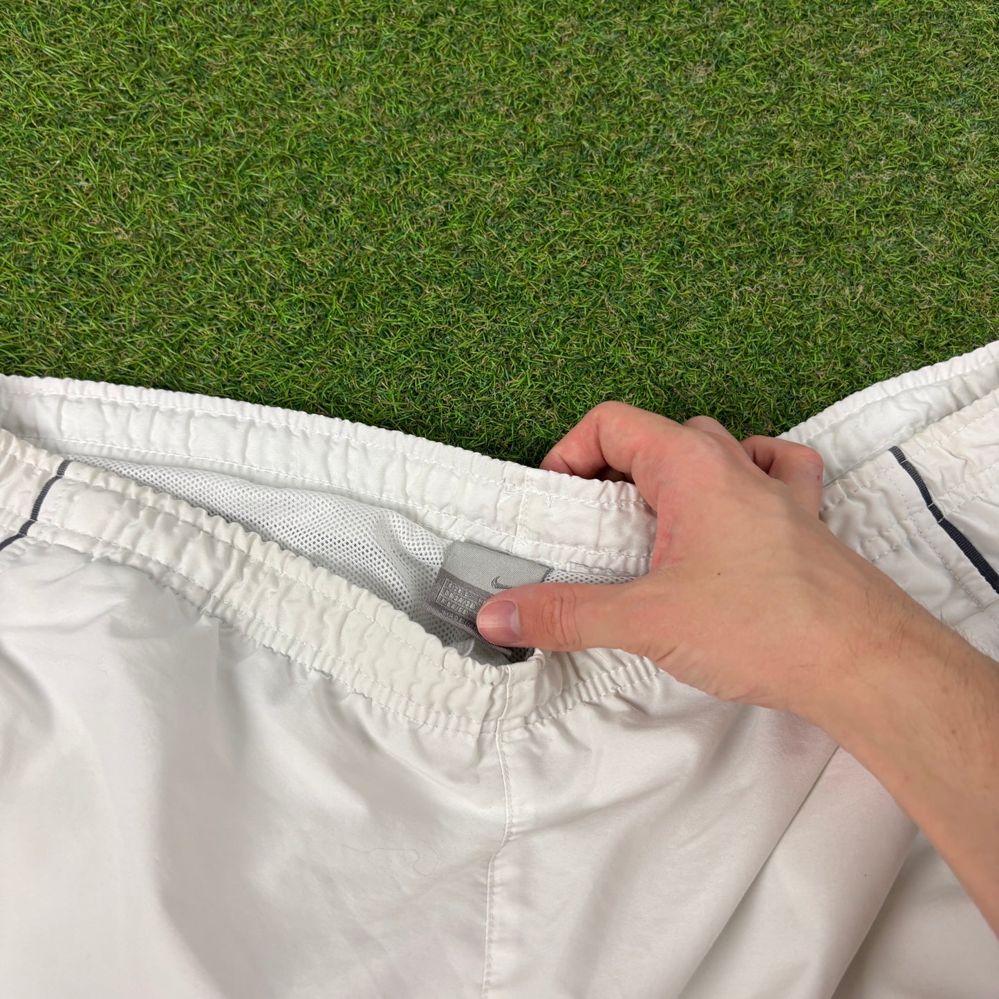 00s Nike Piping Shorts White Large