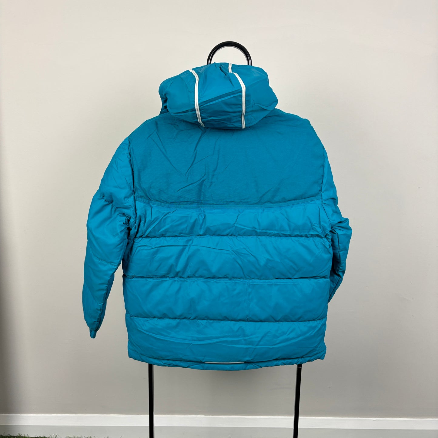 00s Nike Heavyweight Down Puffer Coat Jacket Blue Small