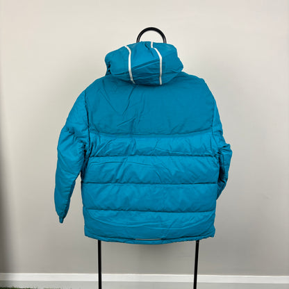 00s Nike Heavyweight Down Puffer Coat Jacket Blue Small