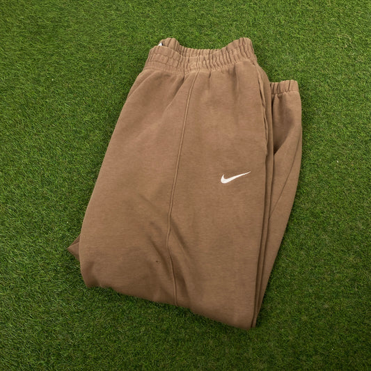 00s Nike Wide Leg Cotton Joggers Brown XL