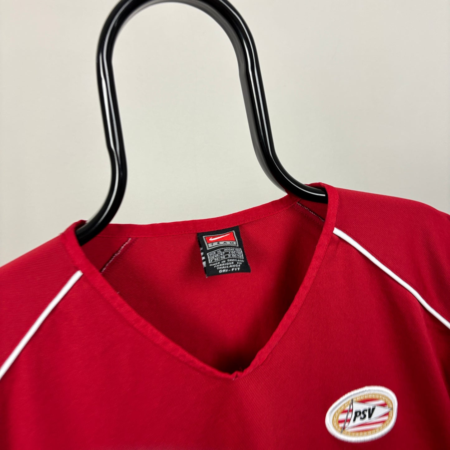 90s Nike PSV Football Shirt T-Shirt Red XL