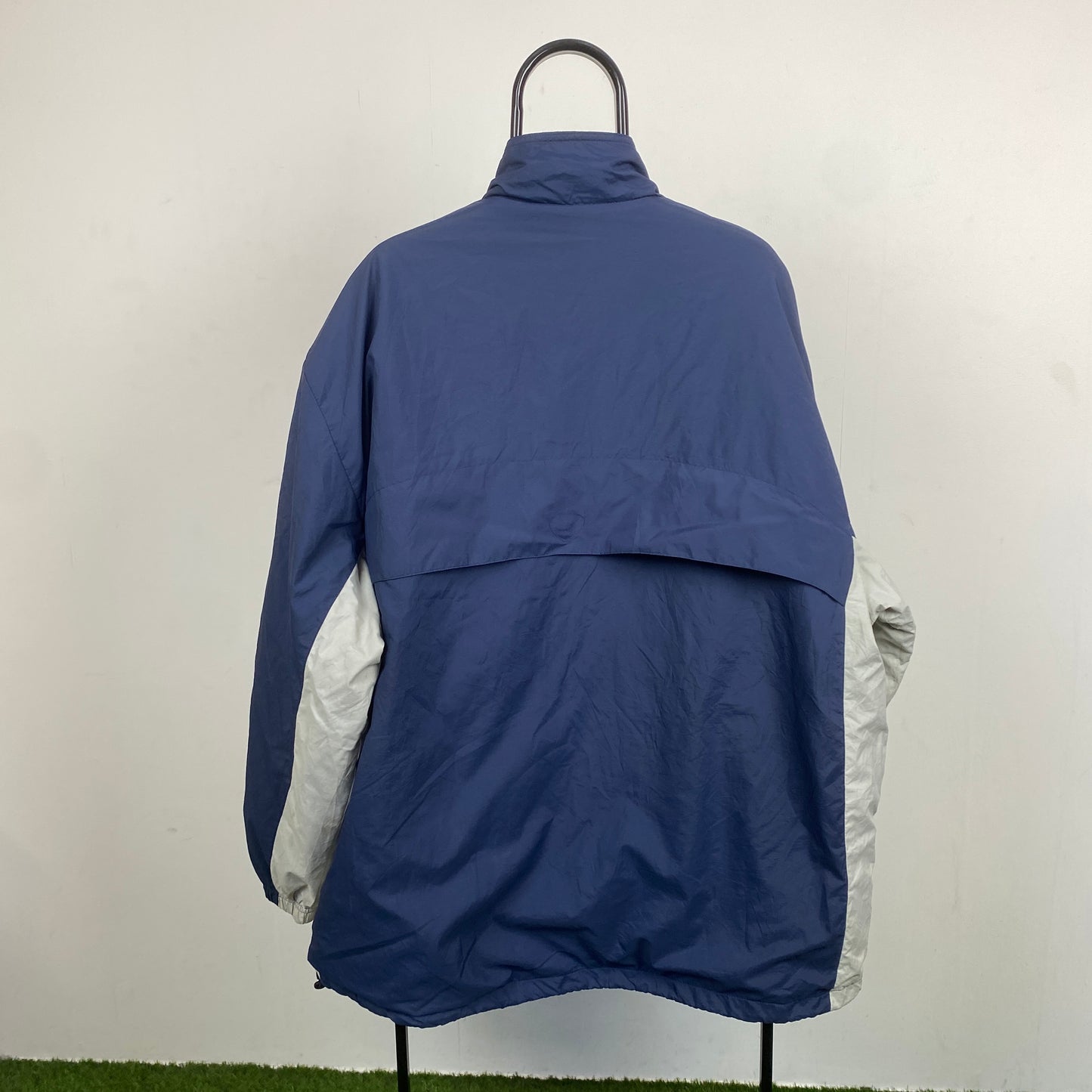 00s Nike Fleece Lined Puffer Coat Jacket Blue XXL