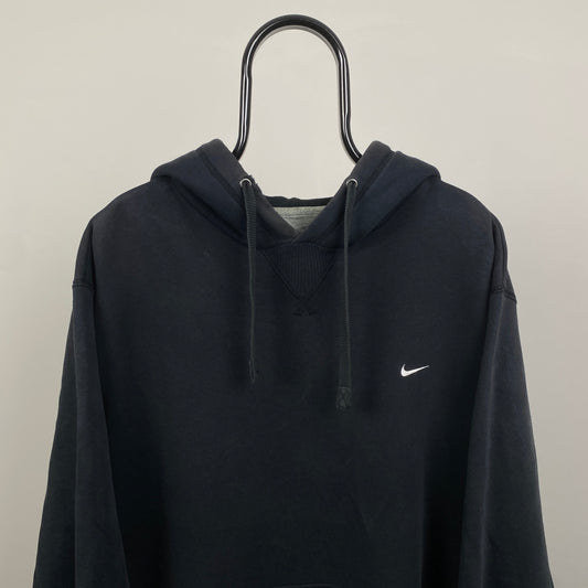 00s Nike Heavyweight Hoodie Black XL