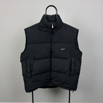 00s Nike Puffer Gilet Jacket Black XL