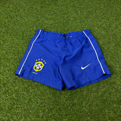 90s Nike Brazil Football Shorts Blue Women’s XS