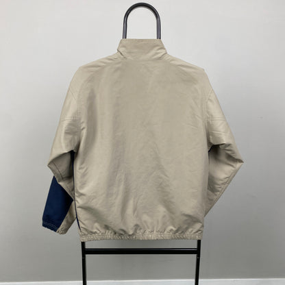 00s Nike Barcelona Windbreaker Jacket Brown Small