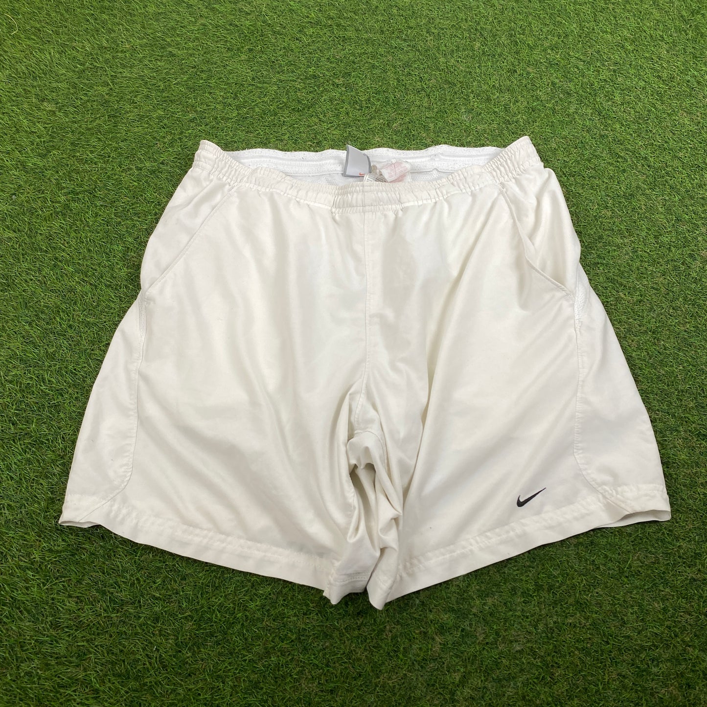 00s Nike Tennis Court Shorts White Medium
