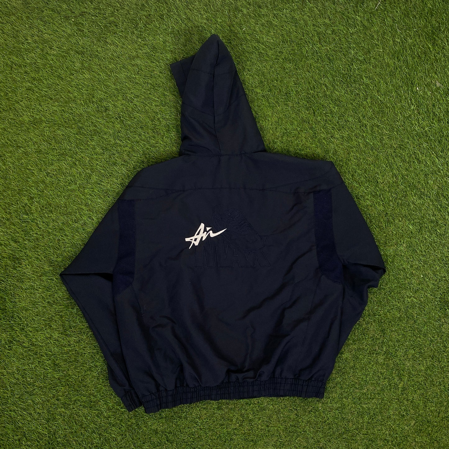 00s Nike Air Max Tracksuit Jacket + Joggers Set Blue XS
