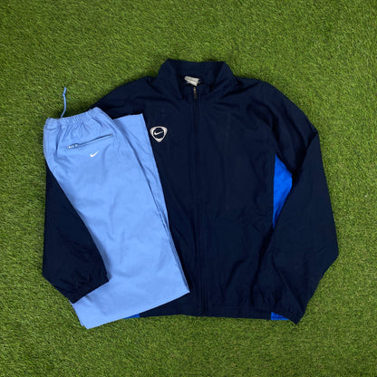 00s Nike Piping Jacket + Joggers Set Blue XS