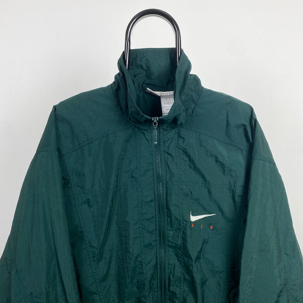 90s Nike Windbreaker Jacket Green Medium