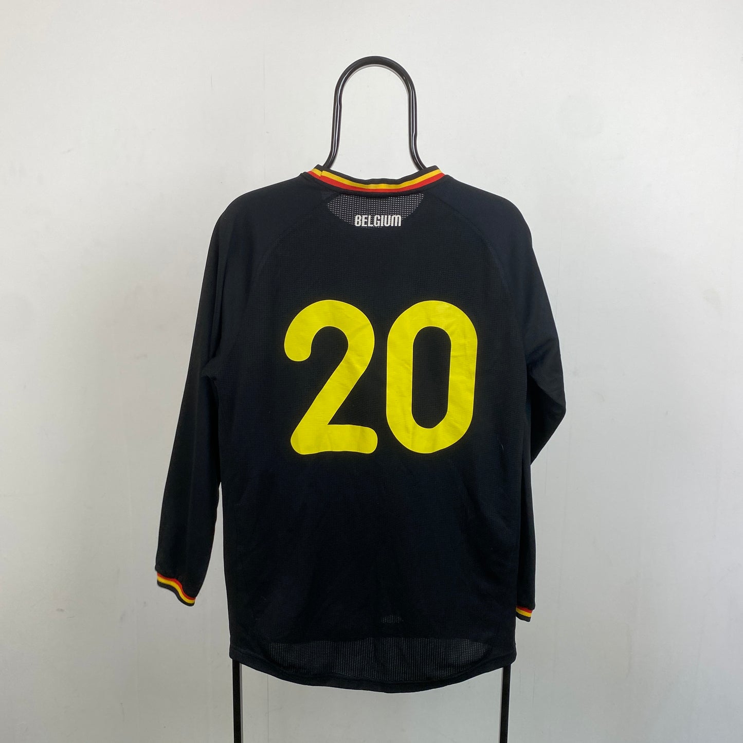 Retro Belgium Fan Shirt Football Shirt T-Shirt Black XL