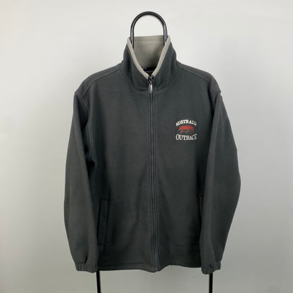 00s Australia Outback Fleece Sweatshirt Brown Small