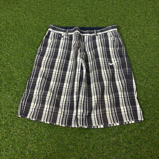 00s Nike Plaid Shorts Black Large
