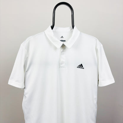 00s Adidas Golf Polo Shirt T-Shirt White Large