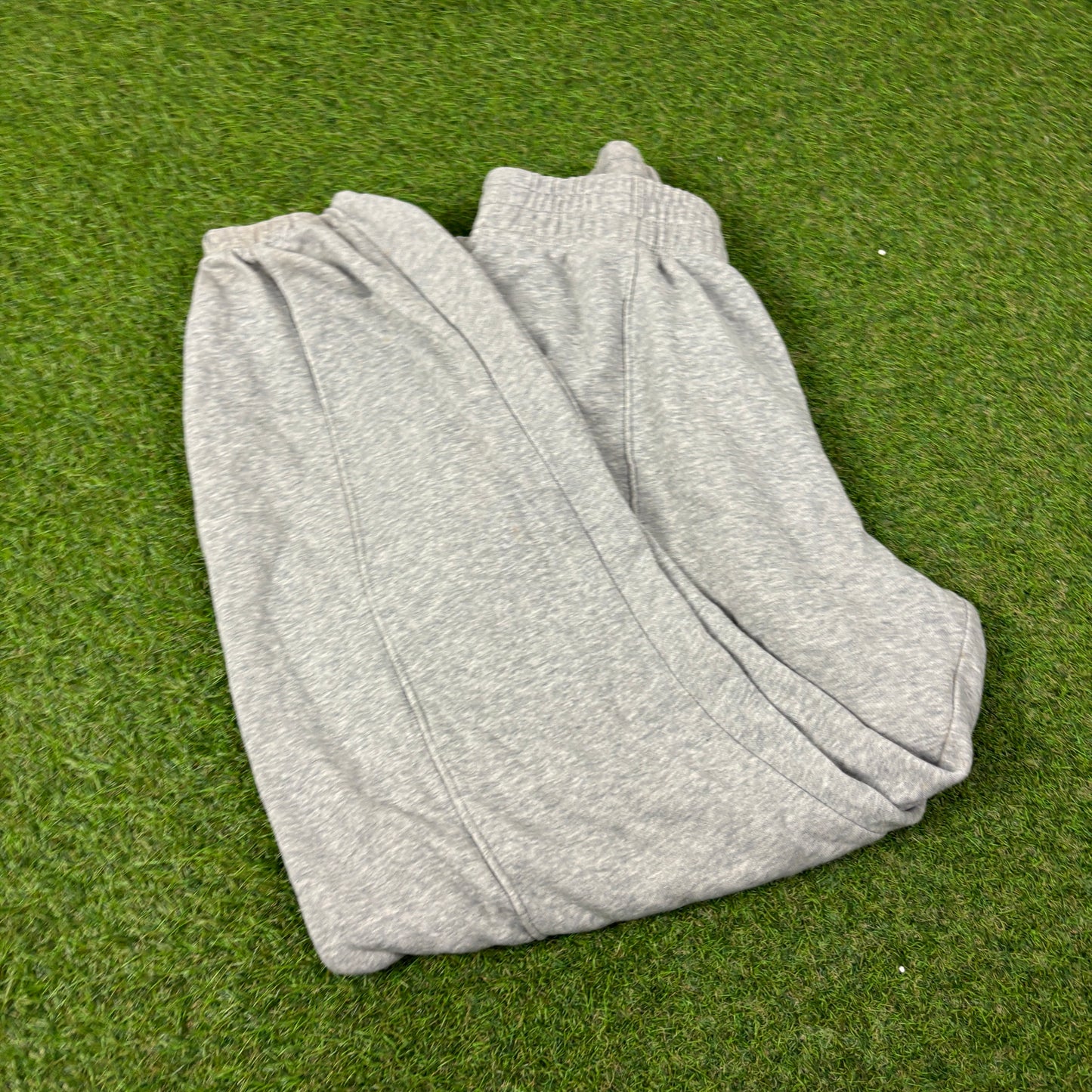 00s Nike Wide Leg Cotton Joggers Grey Medium