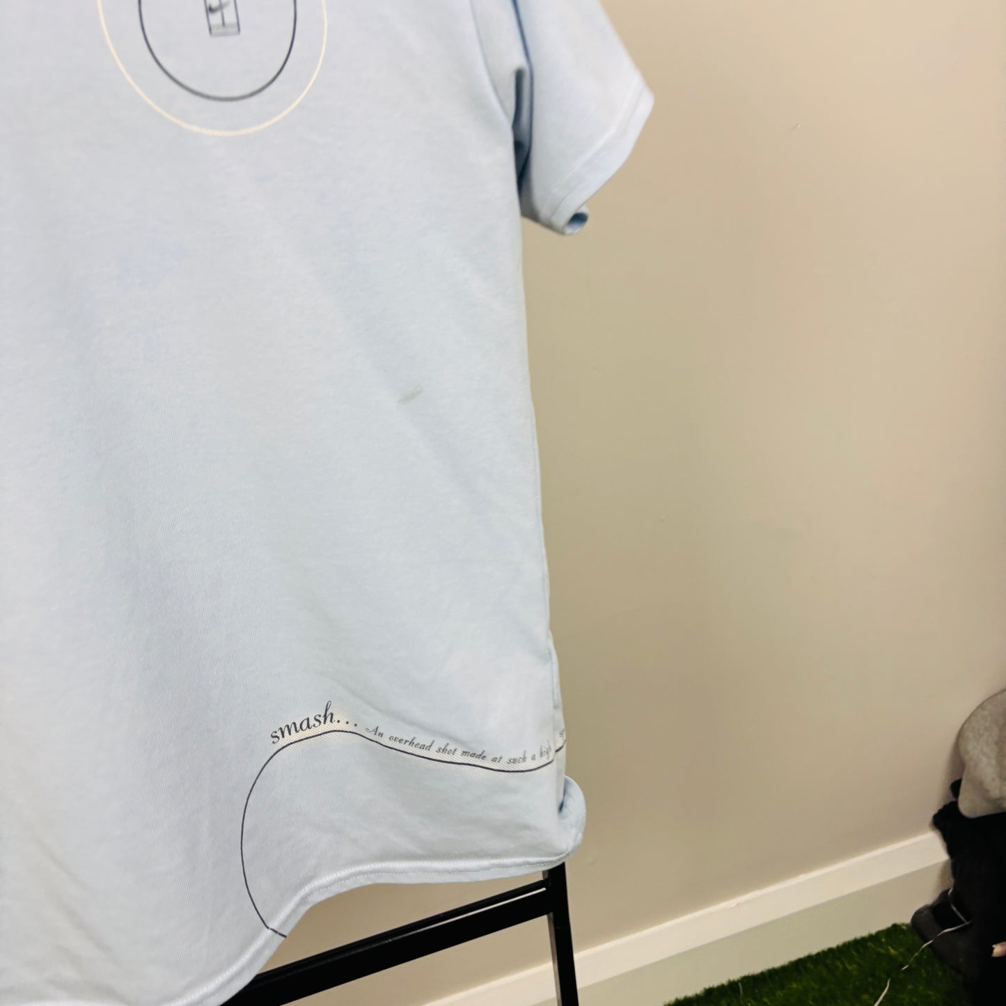 00s Nike Court Tennis T-Shirt Baby Blue Large
