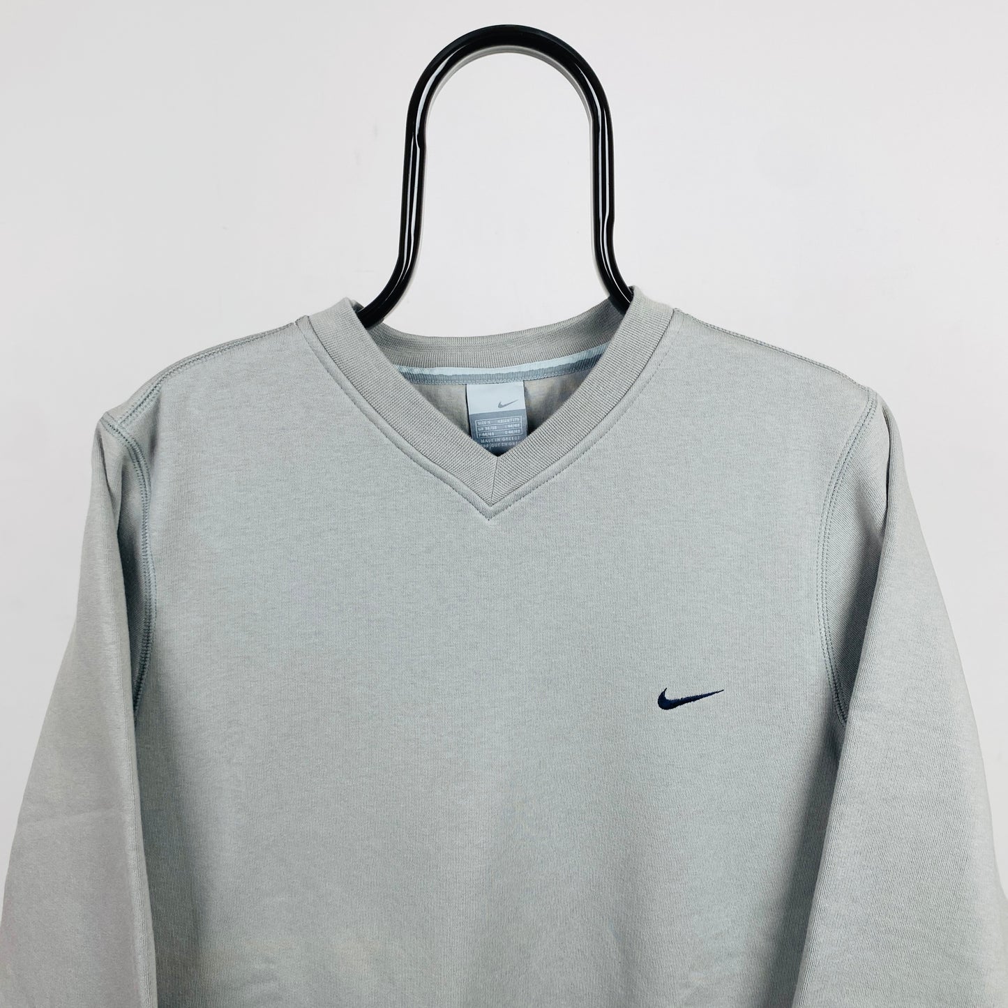 00s Nike Swoosh Sweatshirt Grey XS