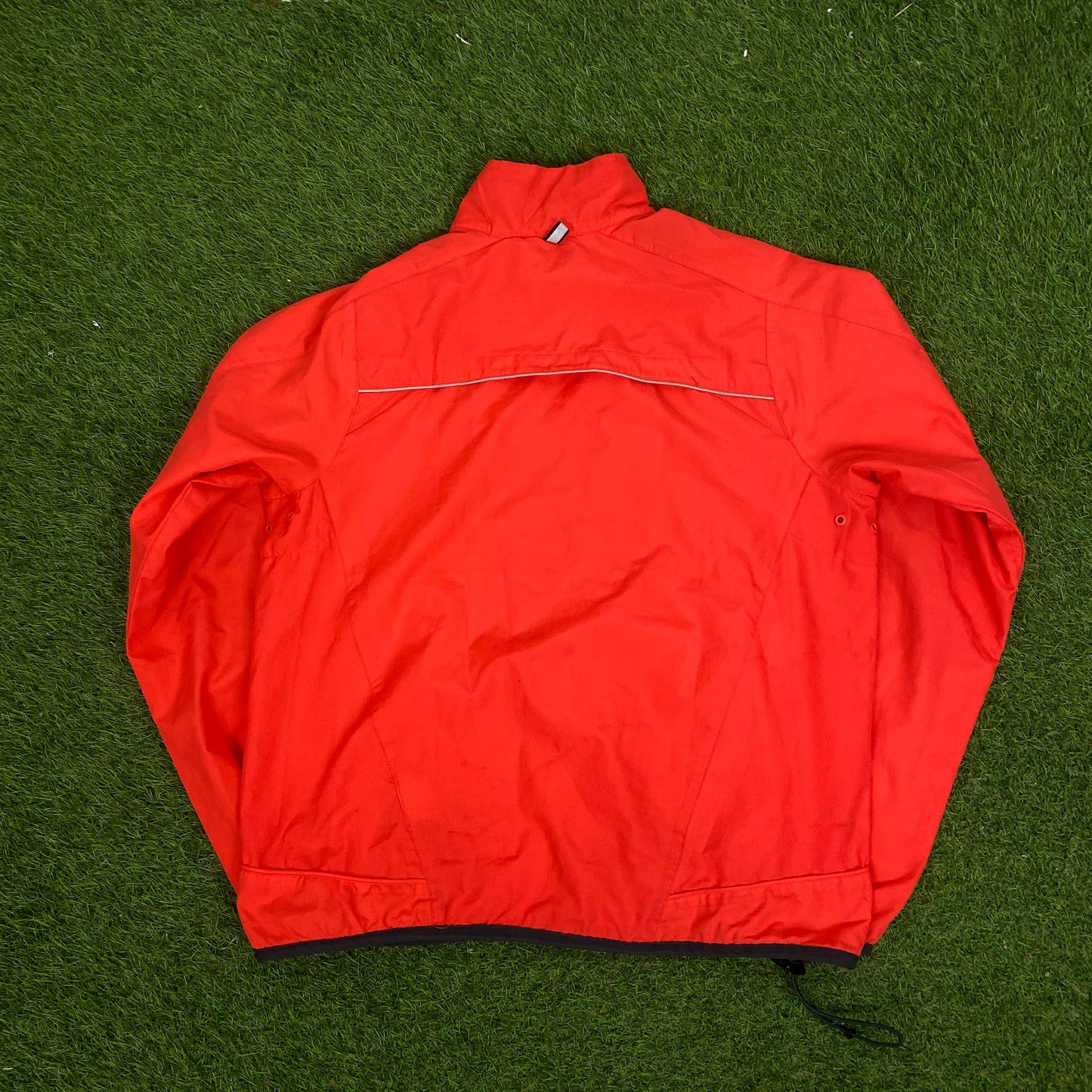 00s Nike Piping Windbreaker Jacket + Joggers Set Orange Medium