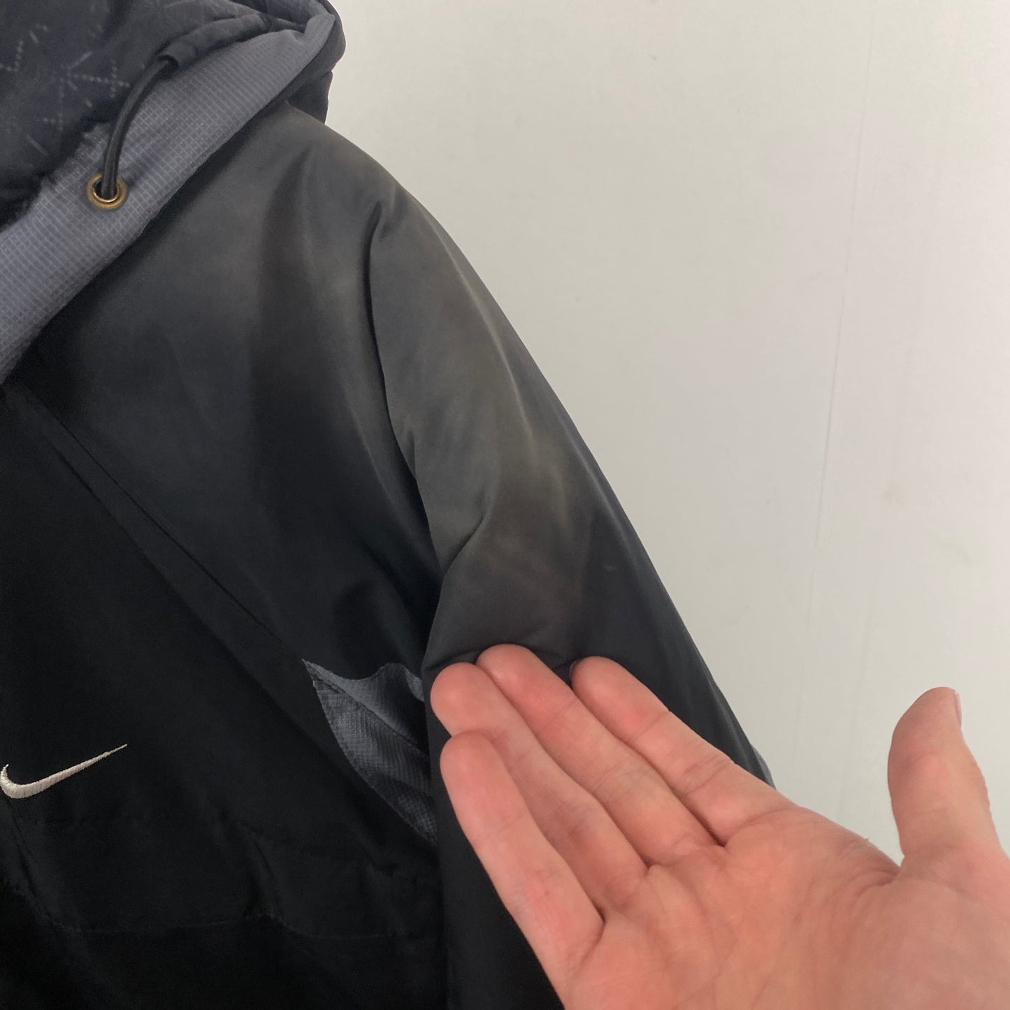 00s Nike Puffer Coat Jacket Black Medium