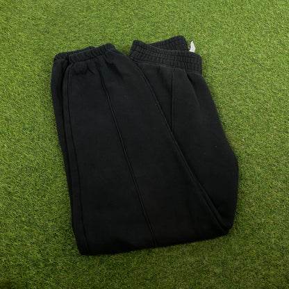 00s Nike Wide Leg Cotton Joggers Black Small