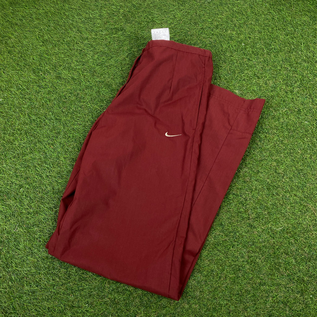 00s Nike Joggers Red Small