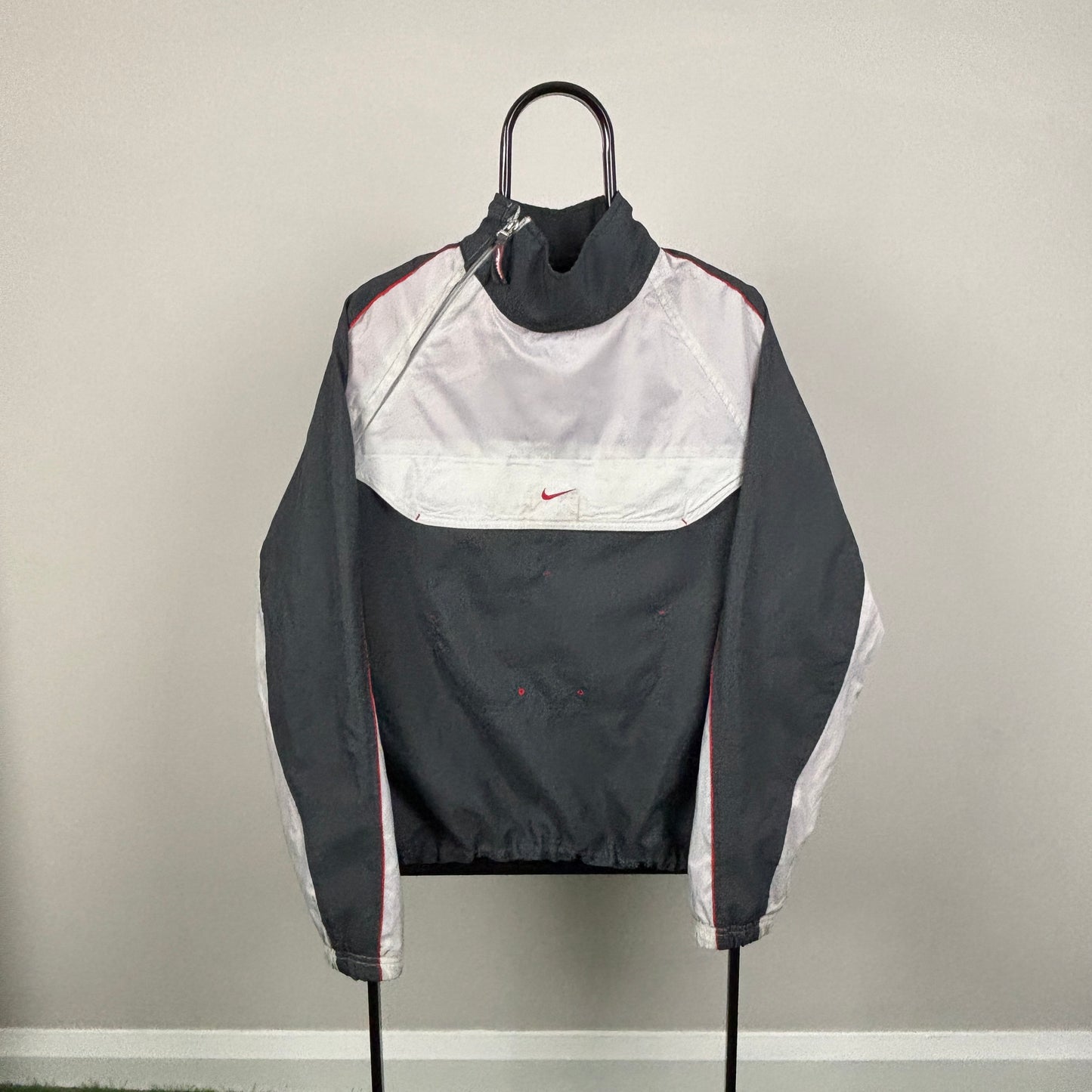 00s Nike Air Max Side Zip Windbreaker Jacket Grey Medium