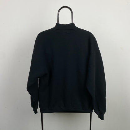 Retro Russell Athletic Roll Neck Sweatshirt Black Large