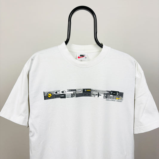 90s Nike Challenge Court T-Shirt White Medium