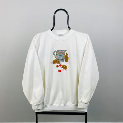 90s Mouse Sweatshirt Brown Medium