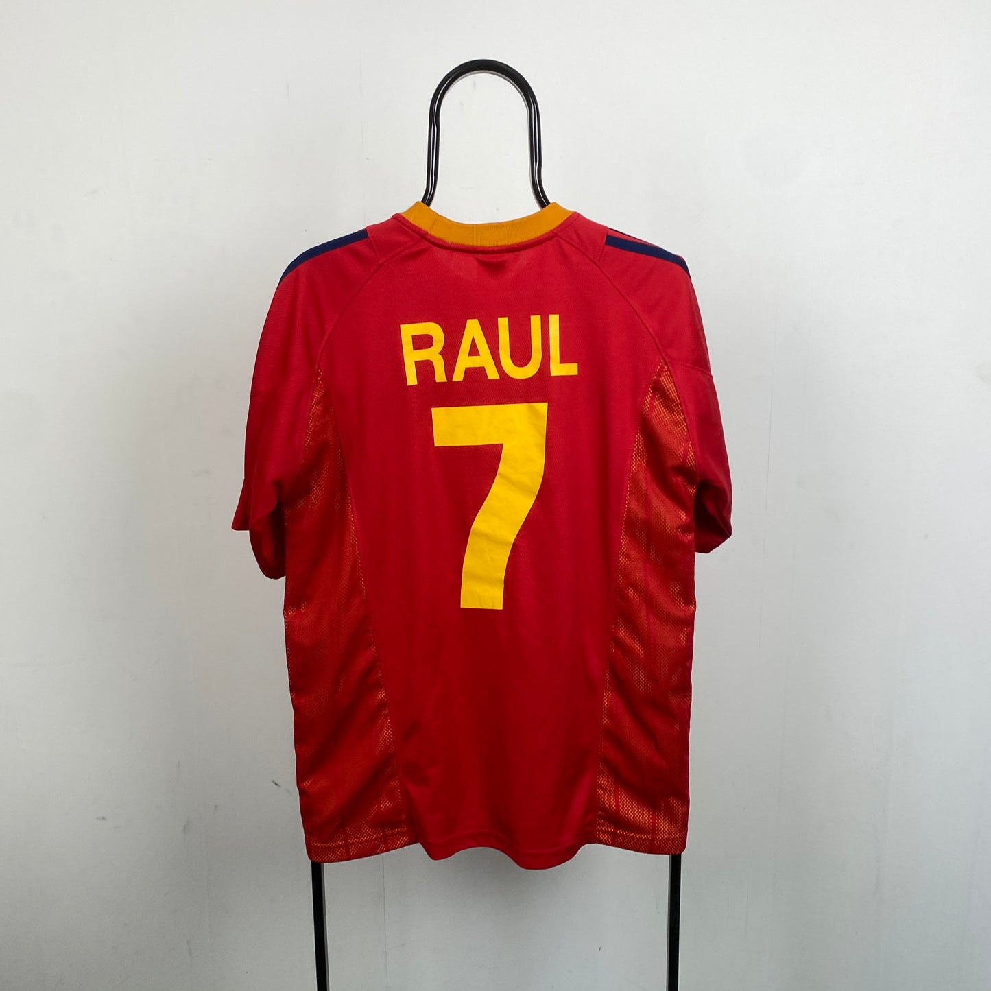 Retro Spain Fan Shirt Football Shirt T-Shirt Red Large