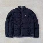 90s Nike Reversible Puffer Jacket Coat Black Large