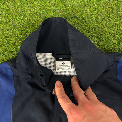 00s Nike Windbreaker Jacket + Joggers Set Blue Medium