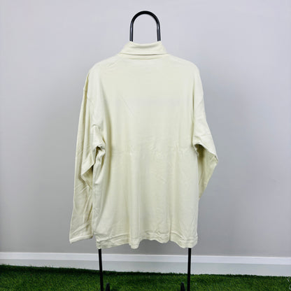 00s Nike Roll Neck Sweatshirt Brown XL