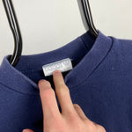 90s Adidas Sweatshirt Blue Small