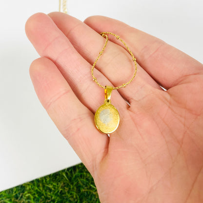 Antique Opal Necklace Chain Gold