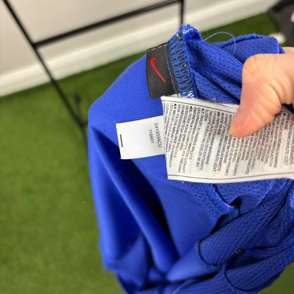 90s Nike Brazi Football Shirt T-Shirt Blue Large