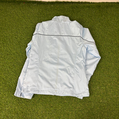 00s Nike Piping Windbreaker Jacket + Joggers Set Blue Women’s Small