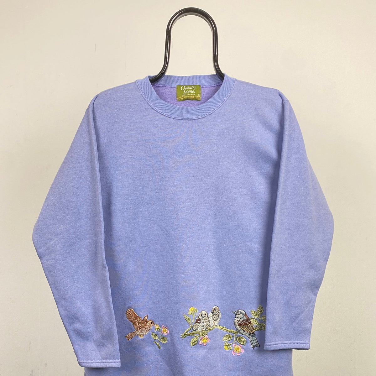 90s Owl Sweatshirt Purple Small