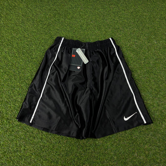 00s Nike Nylon Piping Shorts Black Small