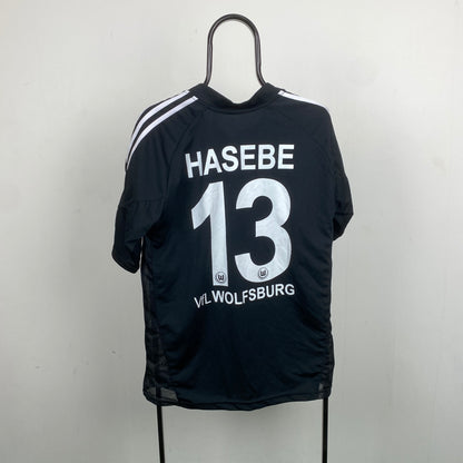 Retro 90s Wolfsburg Fan Style Football Shirt T-Shirt Blue XL