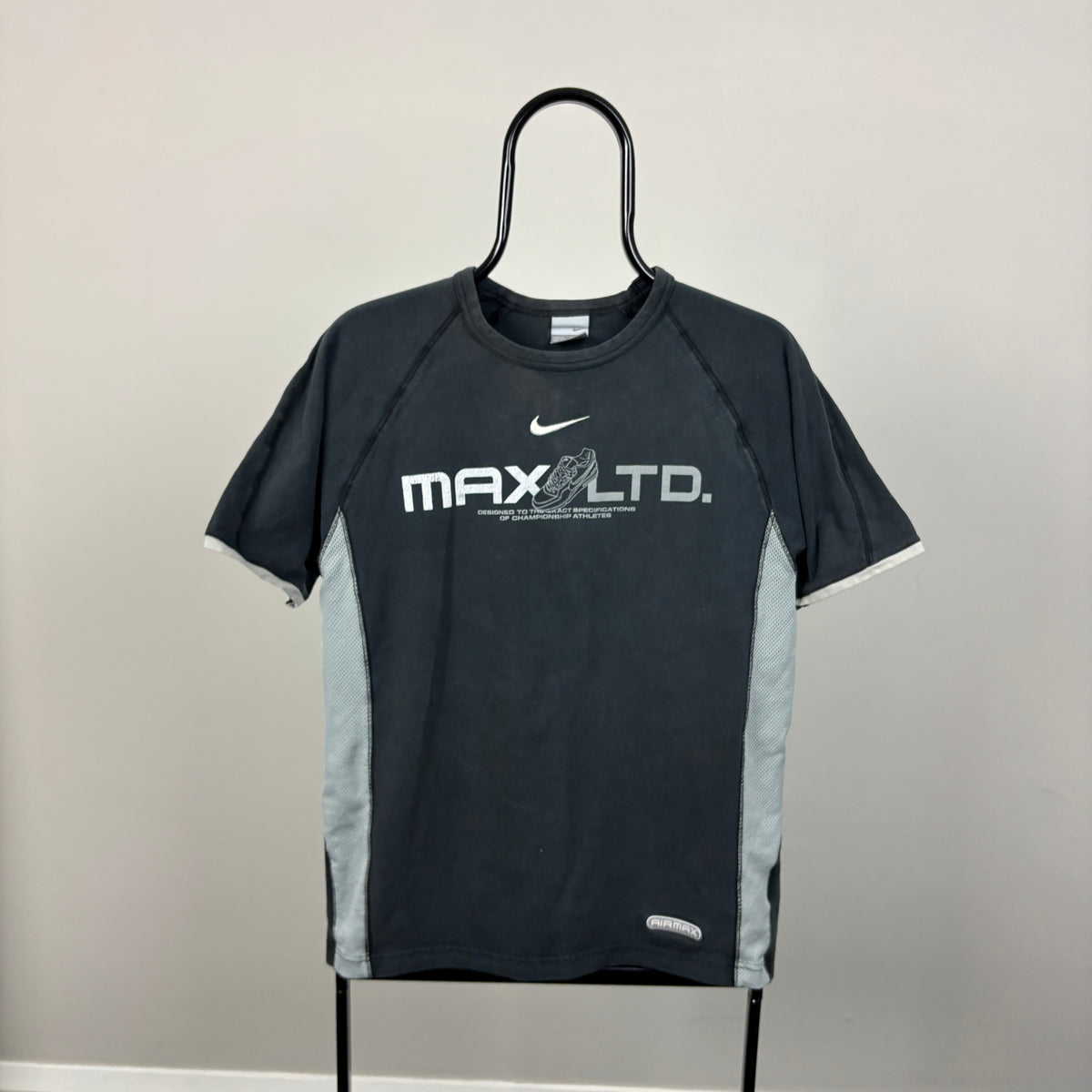 00s Nike Air Max Raglan T-Shirt Black Medium