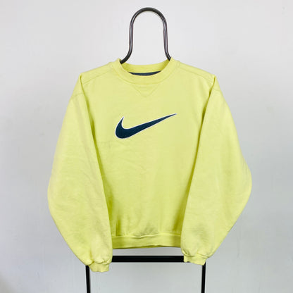 90s Nike Sweatshirt Yellow Small